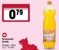 Promoties Bruisende drank orange - zero - Huismerk - Delhaize - Geldig van 06/06/2024 tot 12/06/2024 bij Delhaize
