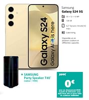 Promotions Samsung galaxy s24 5g - Samsung - Valide de 03/06/2024 à 01/07/2024 chez Base