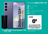 Promotions Samsung galaxy s24+ 5g - Samsung - Valide de 03/06/2024 à 01/07/2024 chez Base
