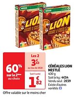 Promoties Céréales lion nestlé - Nestlé - Geldig van 04/06/2024 tot 16/06/2024 bij Auchan