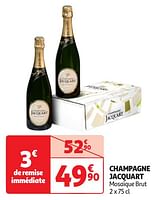 Promoties Champagne jacquart mosaïque brut - Champagne - Geldig van 04/06/2024 tot 16/06/2024 bij Auchan