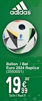Promotions Ballon - bal euro 2024 replica - Produit maison - Cora - Valide de 04/06/2024 à 17/06/2024 chez Cora