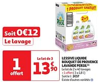 Promoties Lessive liquide bouquet de provence lavande persil - Persil - Geldig van 04/06/2024 tot 16/06/2024 bij Auchan