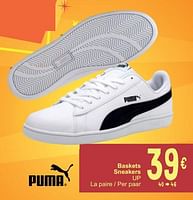 Promotions Baskets sneakers up - Puma - Valide de 04/06/2024 à 17/06/2024 chez Cora