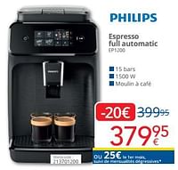 Promotions Philips espresso full automatic ep1200 - Philips - Valide de 01/06/2024 à 30/06/2024 chez Eldi
