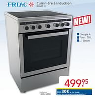 Promotions Friac cuisinière à induction if6500 ix - Friac - Valide de 01/06/2024 à 30/06/2024 chez Eldi