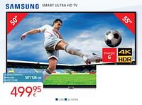 Promotions Samsung smart ultra hd tv 50``-126 cm ue50au7090xxn - Samsung - Valide de 01/06/2024 à 30/06/2024 chez Eldi