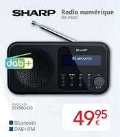 Promotions Sharp radio numérique dr-p420 - Sharp - Valide de 01/06/2024 à 30/06/2024 chez Eldi