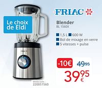 Promotions Friac blender bl 1560x - Friac - Valide de 01/06/2024 à 30/06/2024 chez Eldi