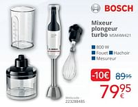Promotions Bosch mixeur plongeur turbo msm4w421 - Bosch - Valide de 01/06/2024 à 30/06/2024 chez Eldi
