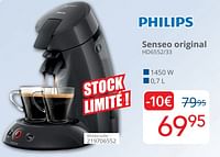 Promotions Philips senseo original hd6552-33 - Philips - Valide de 01/06/2024 à 30/06/2024 chez Eldi