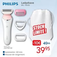 Promotions Philips ladyshave brl 140-00 - Philips - Valide de 01/06/2024 à 30/06/2024 chez Eldi