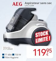 Promotions Aeg aspirateur sans sac lx5-2-2sw - AEG - Valide de 01/06/2024 à 30/06/2024 chez Eldi