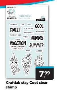 Craftlab stay cool clear stamp-Studio Light
