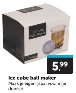 Promoties Ice cube ball maker - Huismerk - Boekenvoordeel - Geldig van 08/06/2024 tot 16/06/2024 bij BoekenVoordeel
