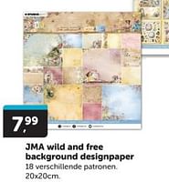 Promoties Jma wild and free background designpaper - Studio Light - Geldig van 08/06/2024 tot 16/06/2024 bij BoekenVoordeel
