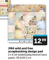 Promoties Jma wild and free scrapbooking design pad - Studio Light - Geldig van 08/06/2024 tot 16/06/2024 bij BoekenVoordeel