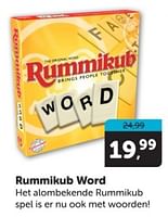 Promoties Rummikub word - Goliath - Geldig van 08/06/2024 tot 16/06/2024 bij BoekenVoordeel