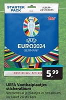 Promoties Uefa voetbalplaatjes stickeralbum - Huismerk - Boekenvoordeel - Geldig van 08/06/2024 tot 16/06/2024 bij BoekenVoordeel