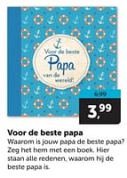 Promoties Voor de beste papa - Huismerk - Boekenvoordeel - Geldig van 08/06/2024 tot 16/06/2024 bij BoekenVoordeel
