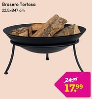Promotions Brasero tortosa - Produit maison - Leen Bakker - Valide de 03/06/2024 à 09/06/2024 chez Leen Bakker