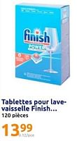 Promotions Tablettes pour lavevaisselle finish - Finish - Valide de 05/06/2024 à 11/06/2024 chez Action