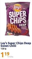 Promotions Lay`s super chips deep sweet chilli - Lay's - Valide de 05/06/2024 à 11/06/2024 chez Action