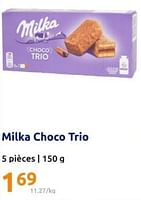 Promotions Milka choco trio - Milka - Valide de 05/06/2024 à 11/06/2024 chez Action
