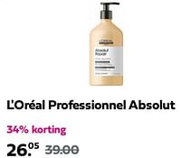 Promoties L`oréal professionnel absolut - L'Oreal Paris - Geldig van 09/06/2024 tot 13/06/2024 bij Plein