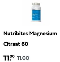 Promoties Nutribites magnesium citraat - Nutribites - Geldig van 09/06/2024 tot 13/06/2024 bij Plein