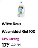 Promoties Witte reus wasmiddel gel - Witte reus - Geldig van 09/06/2024 tot 13/06/2024 bij Plein