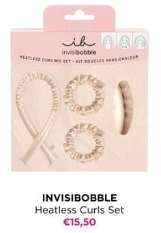 Promoties Invisibobble heatless curls set - Invisibobble - Geldig van 10/06/2024 tot 16/06/2024 bij ICI PARIS XL
