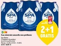 Promotions Eau minérale naturelle non pétillante spa reine - Spa - Valide de 06/06/2024 à 12/06/2024 chez Delhaize