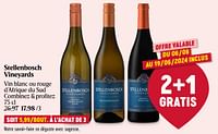 Promotions Stellenbosch vineyards vin blanc ou rouge d’afrique du sud - Vins blancs - Valide de 06/06/2024 à 12/06/2024 chez Delhaize