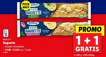 Promoties Baguette - Meggle - Geldig van 12/06/2024 tot 18/06/2024 bij Lidl