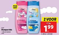 Promoties Shampoo kids - Cien - Geldig van 12/06/2024 tot 18/06/2024 bij Lidl