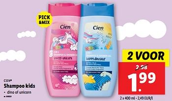 Promoties Shampoo kids - Cien - Geldig van 12/06/2024 tot 18/06/2024 bij Lidl