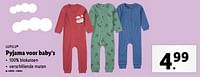 Promoties Pyjama voor baby`s - Lupilu - Geldig van 12/06/2024 tot 18/06/2024 bij Lidl