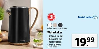 Promoties Silvercrest kitchen tools waterkoker - SilverCrest - Geldig van 12/06/2024 tot 18/06/2024 bij Lidl