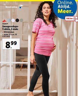 Promoties Zwangerschapst-shirts - Esmara - Geldig van 12/06/2024 tot 18/06/2024 bij Lidl