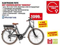 Promoties Elektrische fiets met voorwielmotor minerva - Minerva - Geldig van 05/06/2024 tot 16/06/2024 bij Hubo