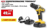 Promoties Powerplus accu schroefboormachine powx00422 - Powerplus - Geldig van 05/06/2024 tot 16/06/2024 bij Hubo
