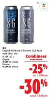 Promoties 8.6 original of extreme sterk blond bier - Brouwerij Haacht - Geldig van 05/06/2024 tot 18/06/2024 bij Colruyt