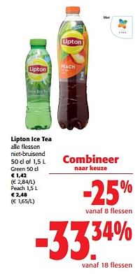 Lipton ice tea alle flessen niet-bruisend-Lipton