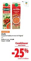 Promoties Alvalle gazpacho basilicum-munt of original - Alvalle - Geldig van 05/06/2024 tot 18/06/2024 bij Colruyt