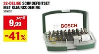 Promoties 32-delige schroefbitset met kleurcodering - Bosch - Geldig van 05/06/2024 tot 16/06/2024 bij Hubo