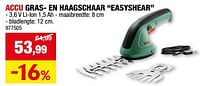 Promoties Bosch accu gras- en haagschaar easyshear - Bosch - Geldig van 05/06/2024 tot 16/06/2024 bij Hubo