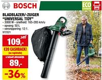 Promoties Bosch bladblazer--zuiger universal tidy - Bosch - Geldig van 05/06/2024 tot 16/06/2024 bij Hubo