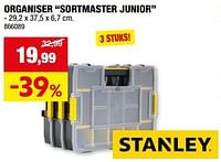 Promoties Organiser sortmaster junior - Stanley - Geldig van 05/06/2024 tot 16/06/2024 bij Hubo