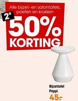 Promoties Bijzettafel poppi - Huismerk - Kwantum - Geldig van 10/06/2024 tot 23/06/2024 bij Kwantum